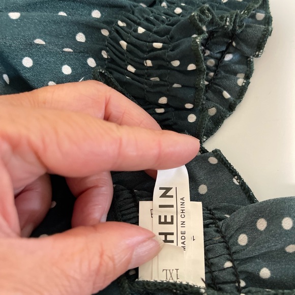 Cropped polka dot shirt - Picture 4 of 4